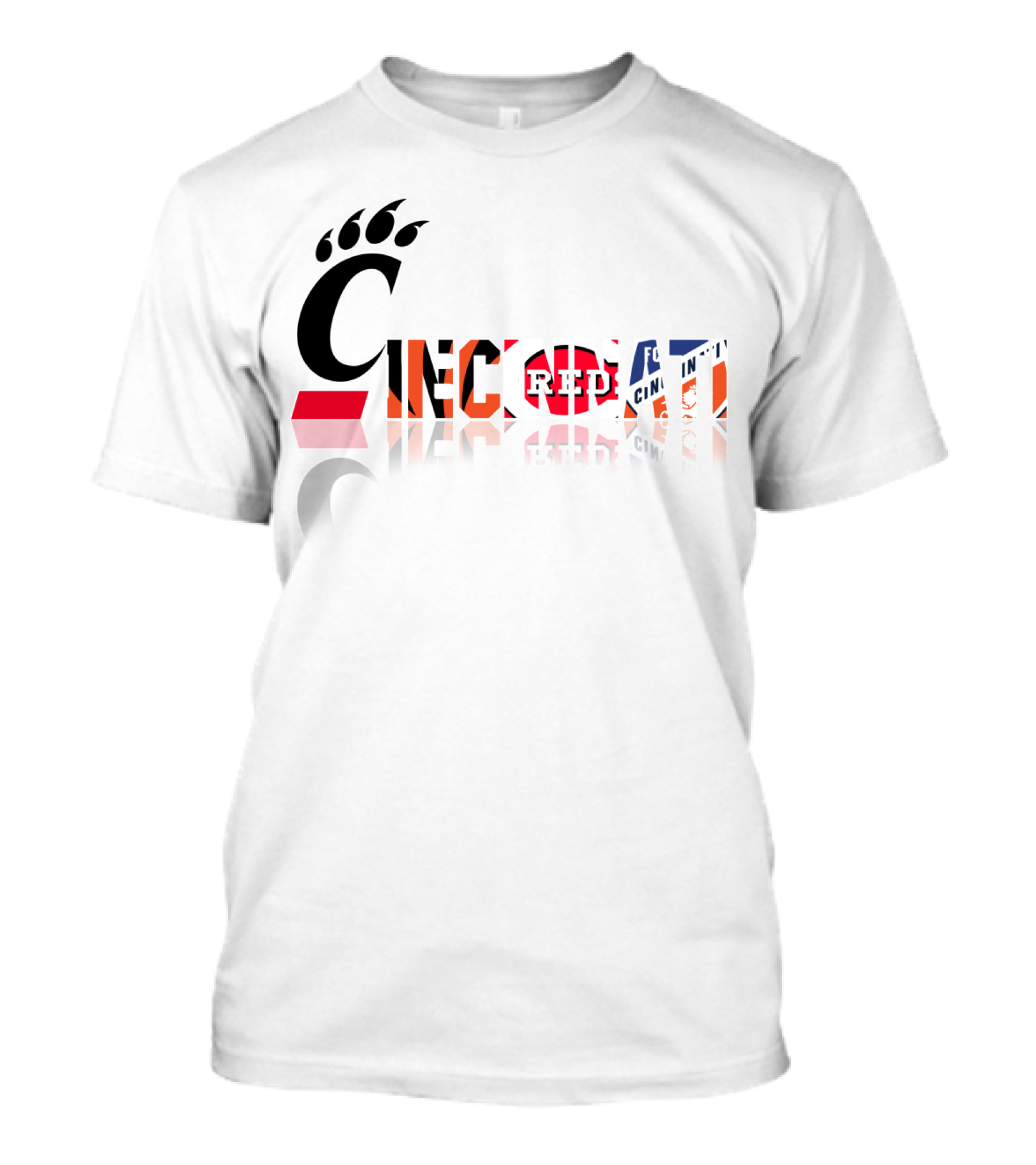 Cincinnati Bearcats Reds Bengals FC Cincinnati T-Shirt