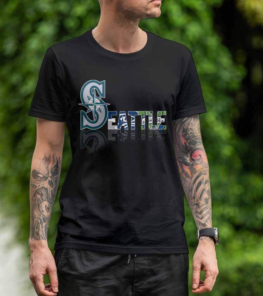 Seattle Mariners Seahawks Sounders City T-Shirt