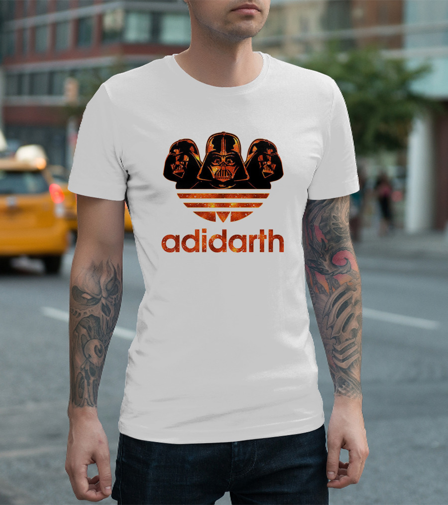 Adidarth Darth Vader Logo Orange Trio T-Shirt
