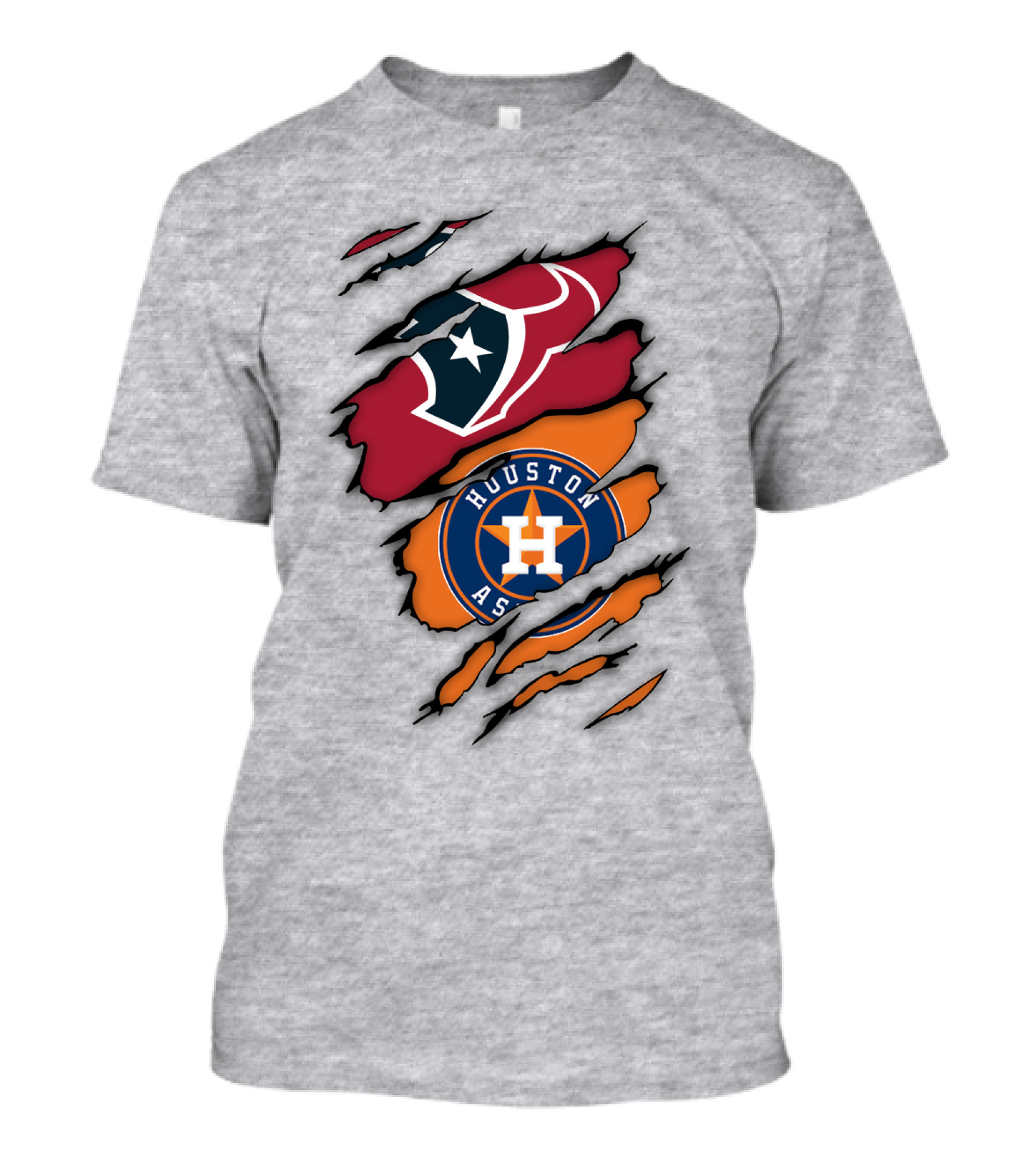 Houston Astros Houston Texans Logo Combination T-Shirt