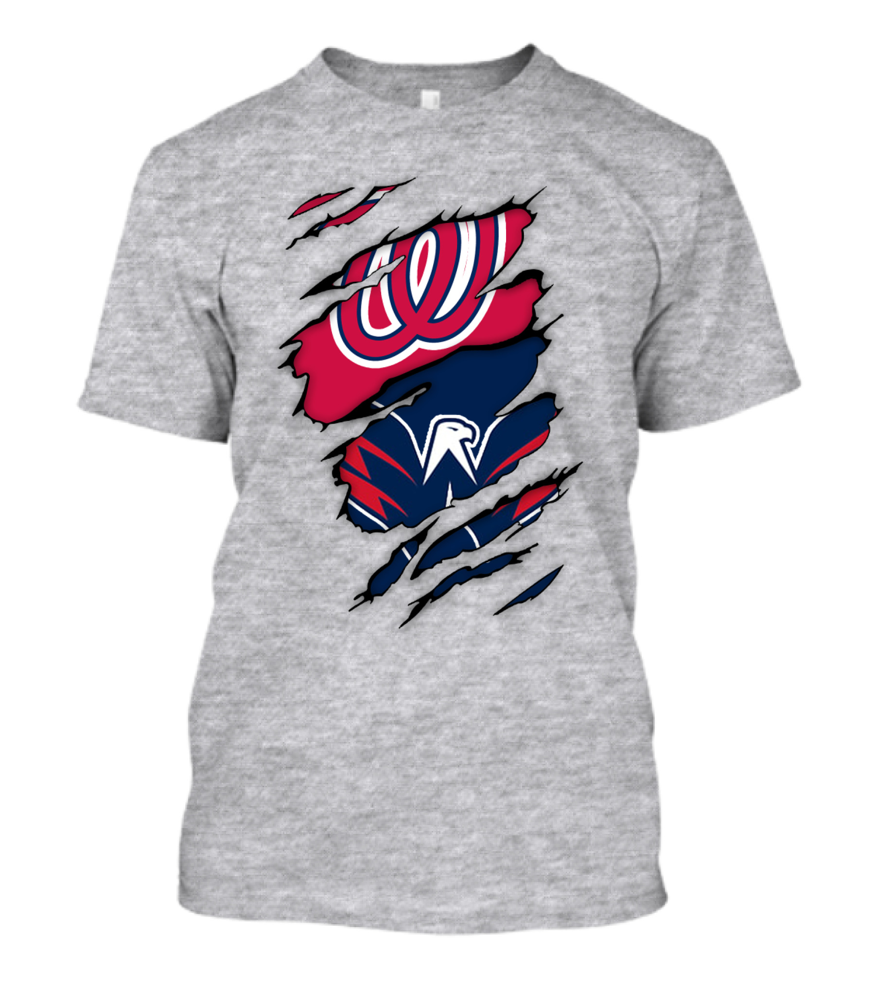 Washington Capitals Nationals Logos Fusion T-Shirt