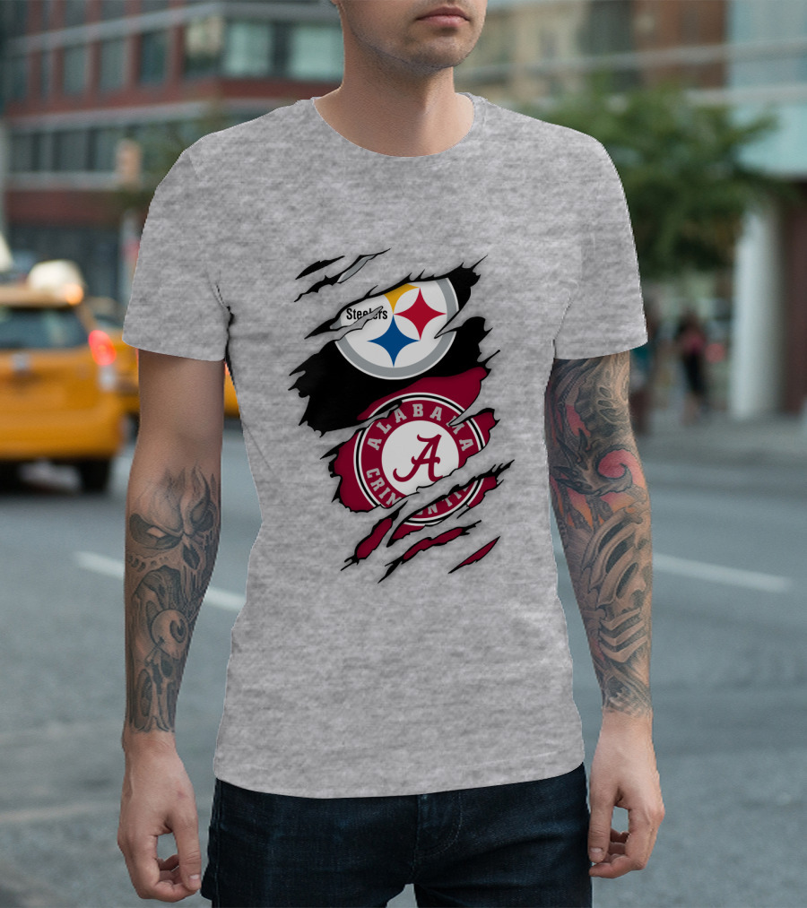 Steelers Alabama Crimson Tide Fusion T-Shirt