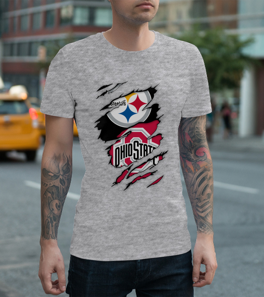 Ohio State Buckeyes Steelers Rip T-Shirt