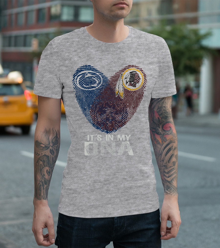 Penn State Nittany Lions Washington Redskins It's In My Dna T-Shirt