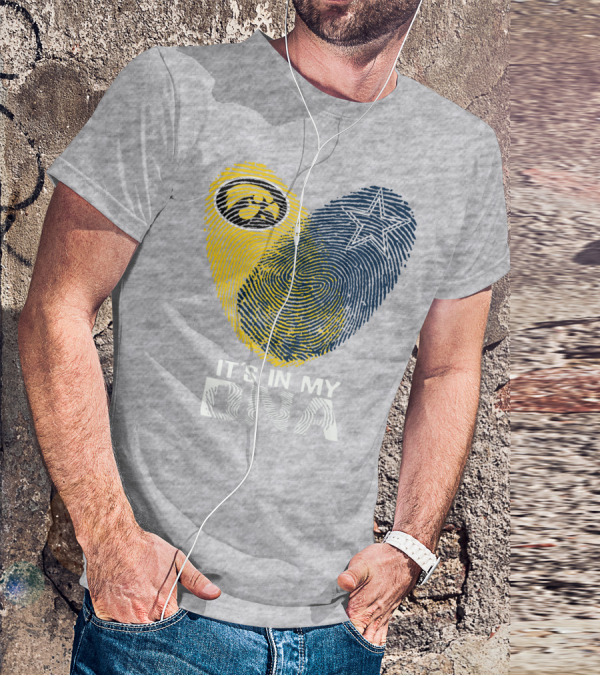 Dallas Cowboys Hawkeye It's In My Dna Fingerprint Star T-Shirt