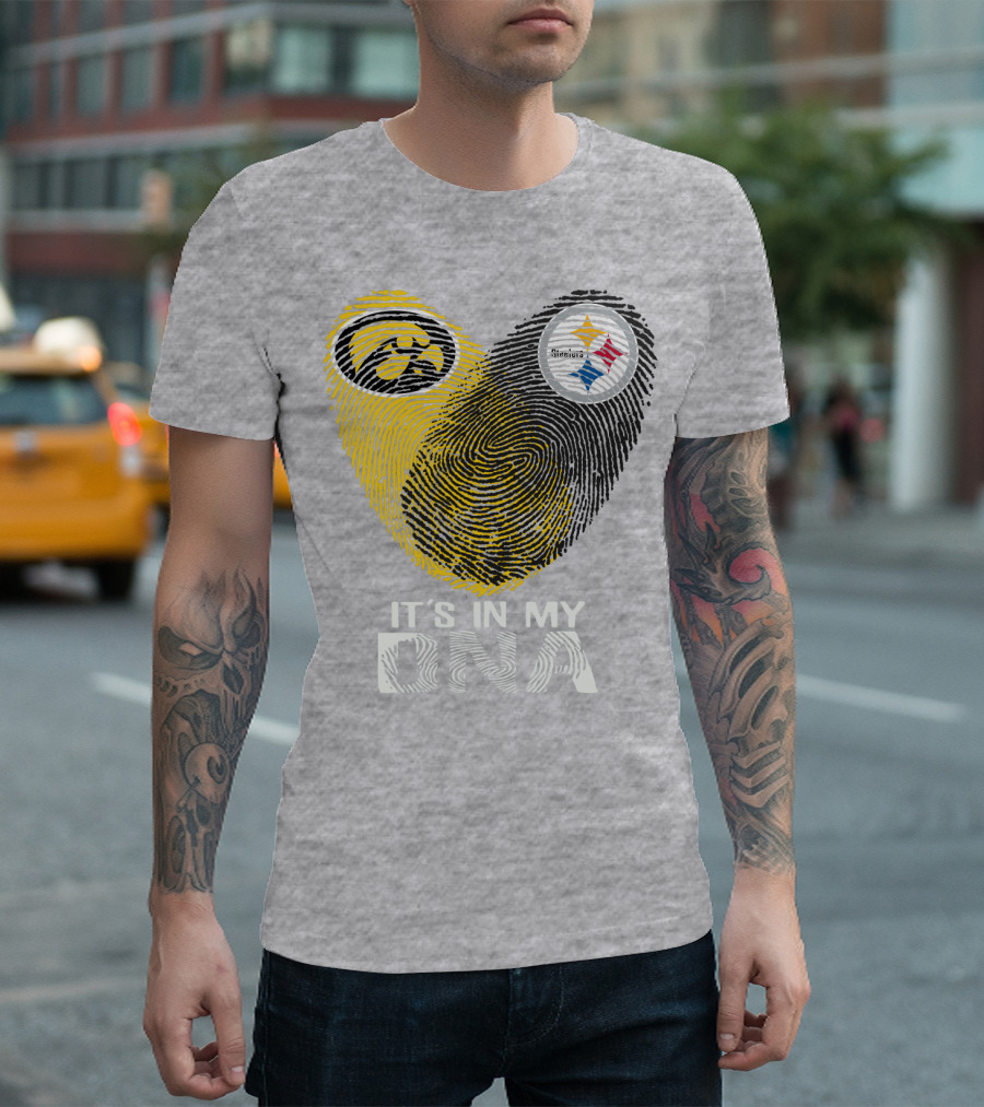 Pittsburgh Steelers Iowa Hawkeye It's In My Dna T-Shirt