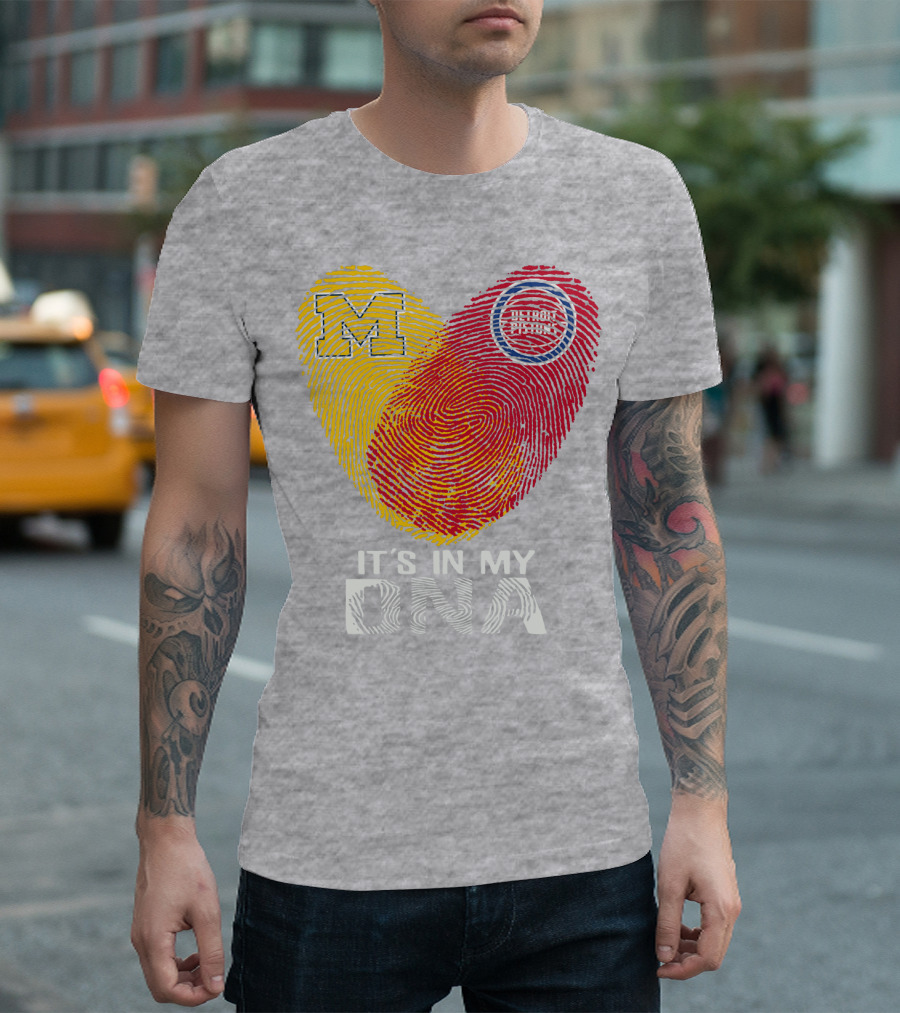 Michigan M Detroit Pistons It's in My DNA T-Shirt