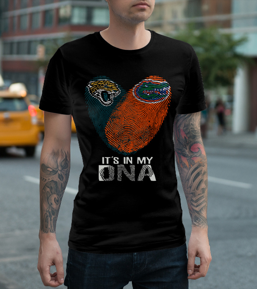 It's In My Dna Florida Gators Jacksonville Jaguars T-Shirt