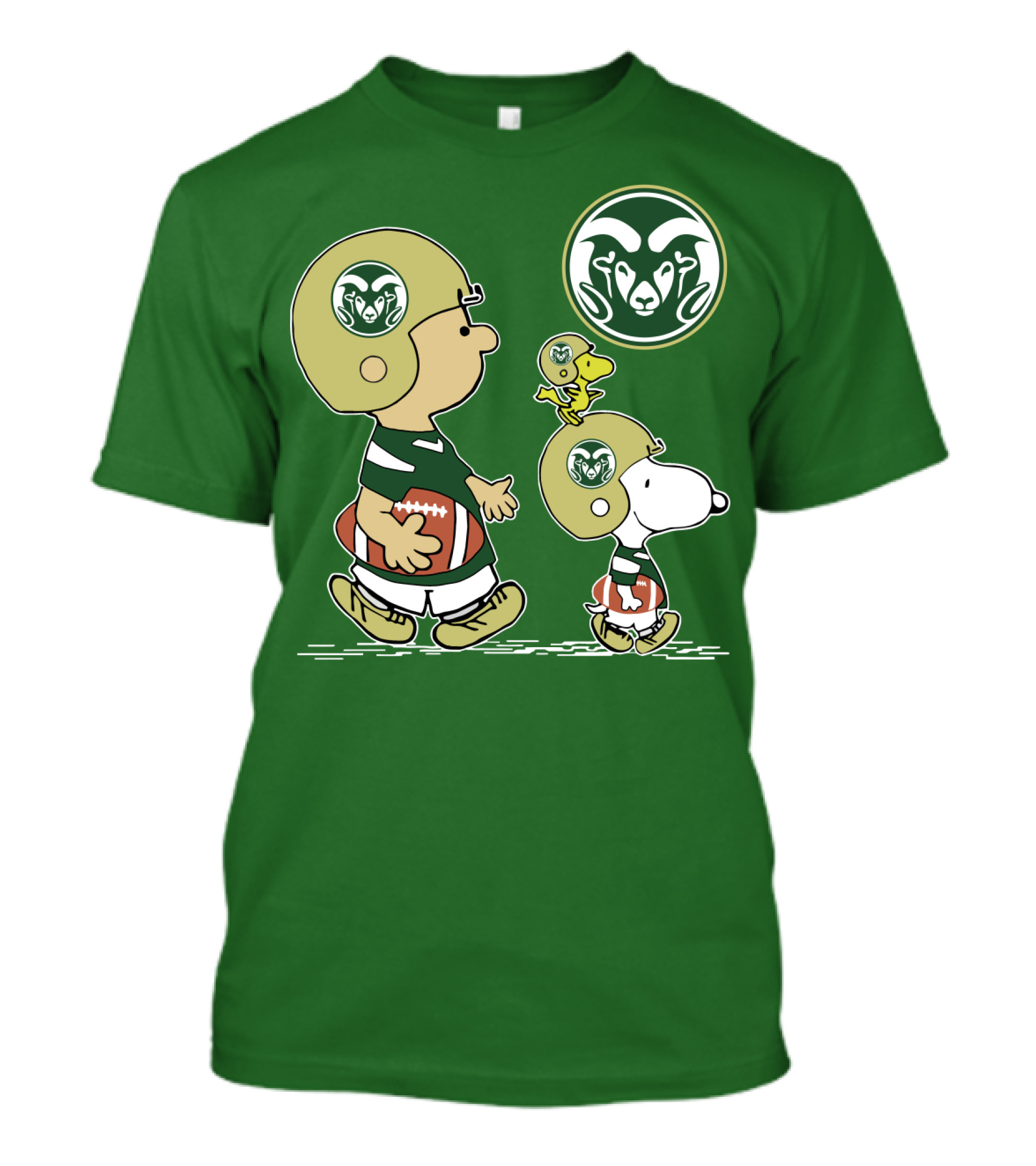 Colorado State Rams Peanuts Football Team Gear T-Shirt