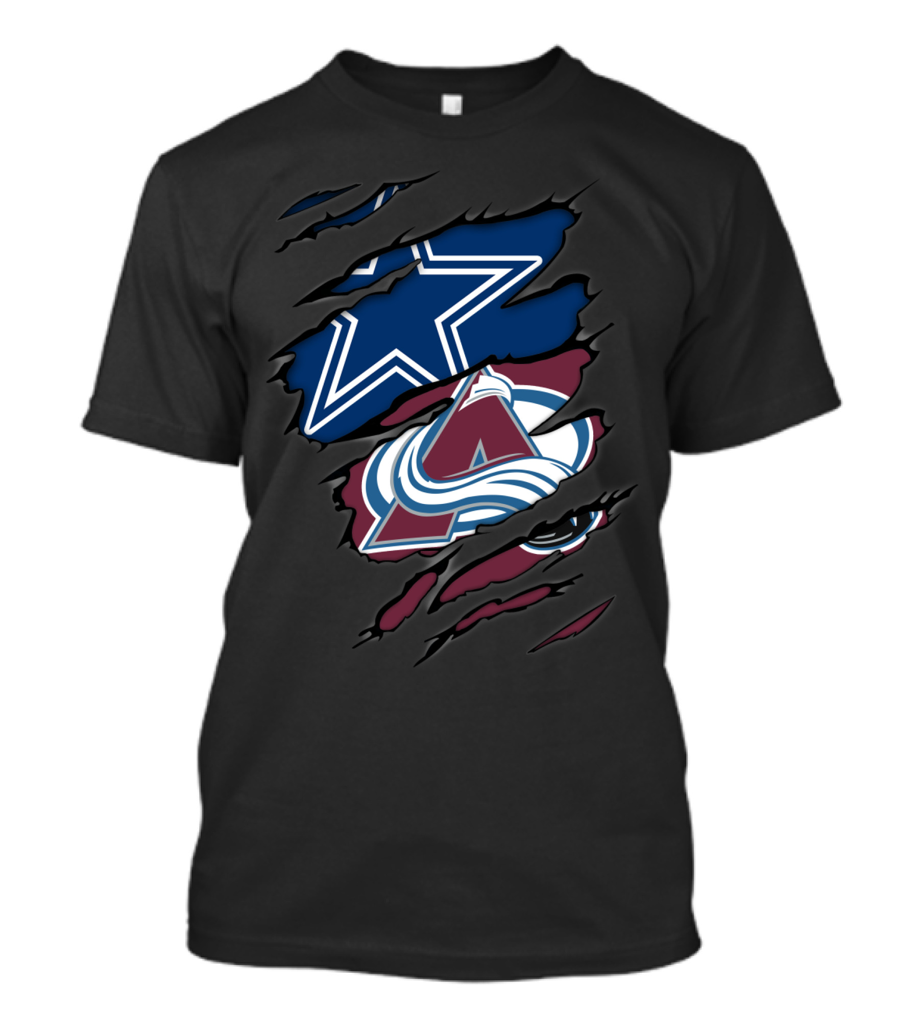 Dallas Cowboys Colorado Avalanche Crossover T-Shirt