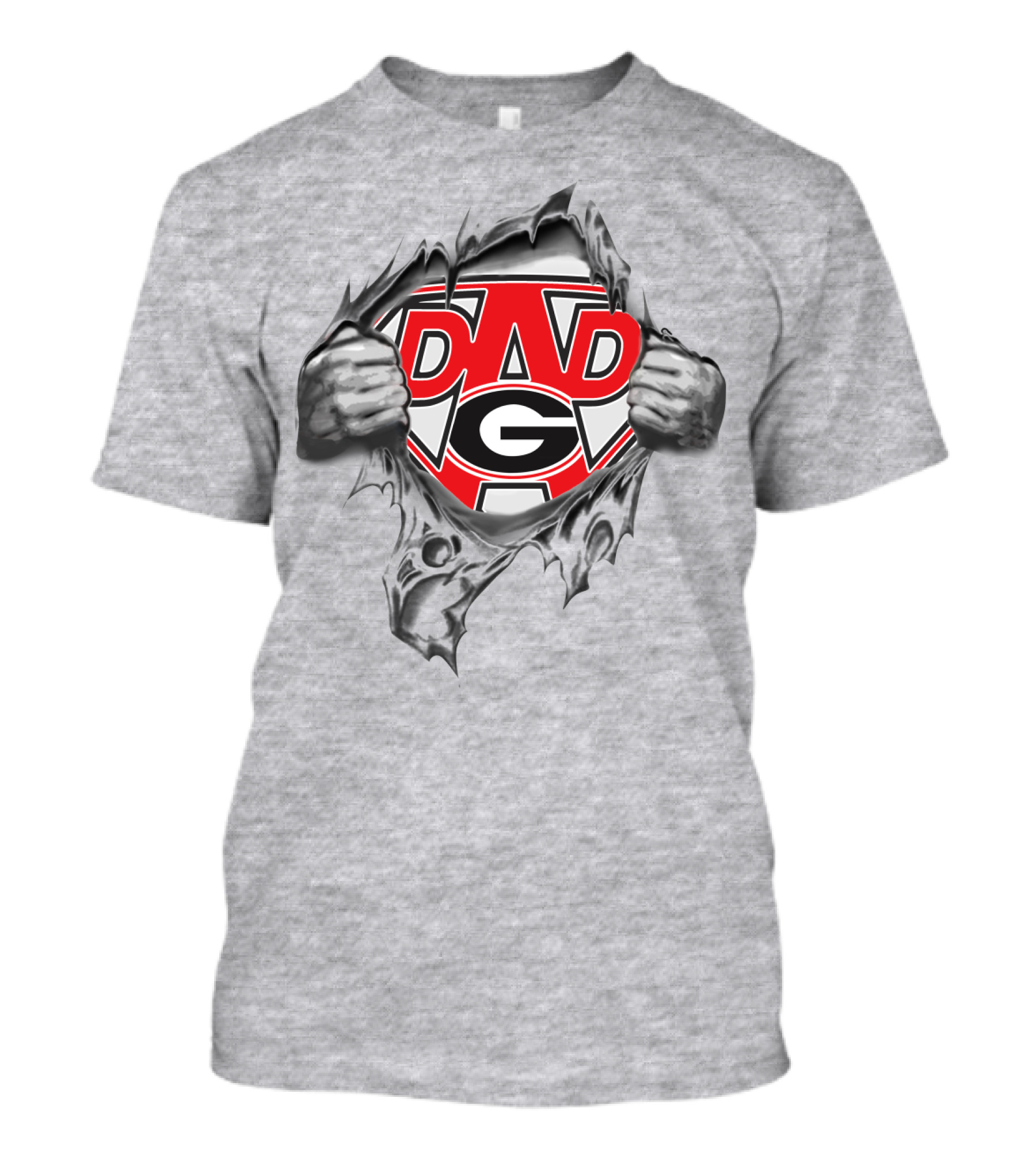 Super Dad Georgia Bulldogs Emblem T-Shirt