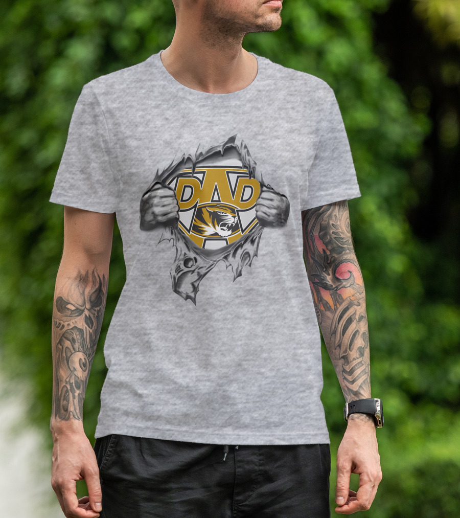 Missouri Dad Super Tiger Pride T-Shirt