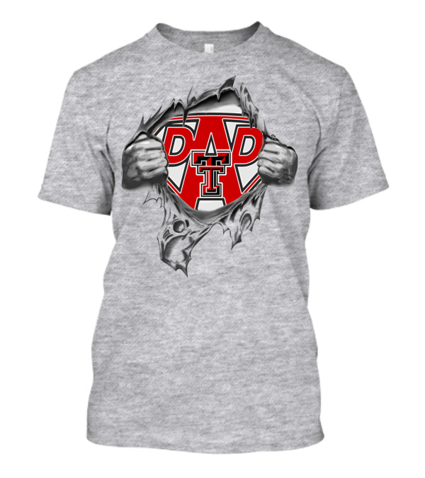 Red Raiders Dad Texas Tech Super Logo Unveiling T-Shirt