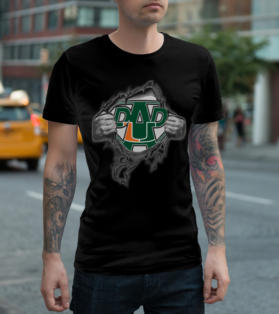 Hurricanes Super Dad Logo Torn T-Shirt