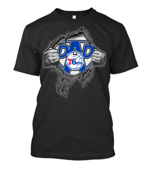 Philadelphia 76ers Super Dad Fan T-Shirt