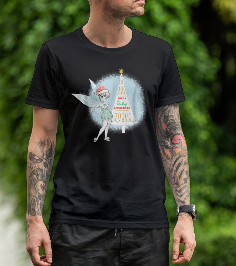 Disney Tinker Bell Have A Sassy Christmas Holiday T-Shirt