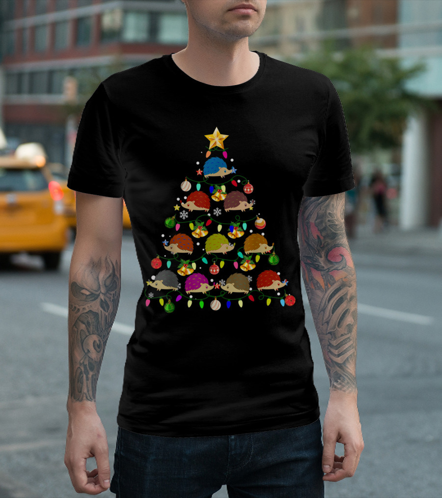 Just A Girl Who Loves Hedgehog Christmas Tree Holiday Ornaments T-Shirt