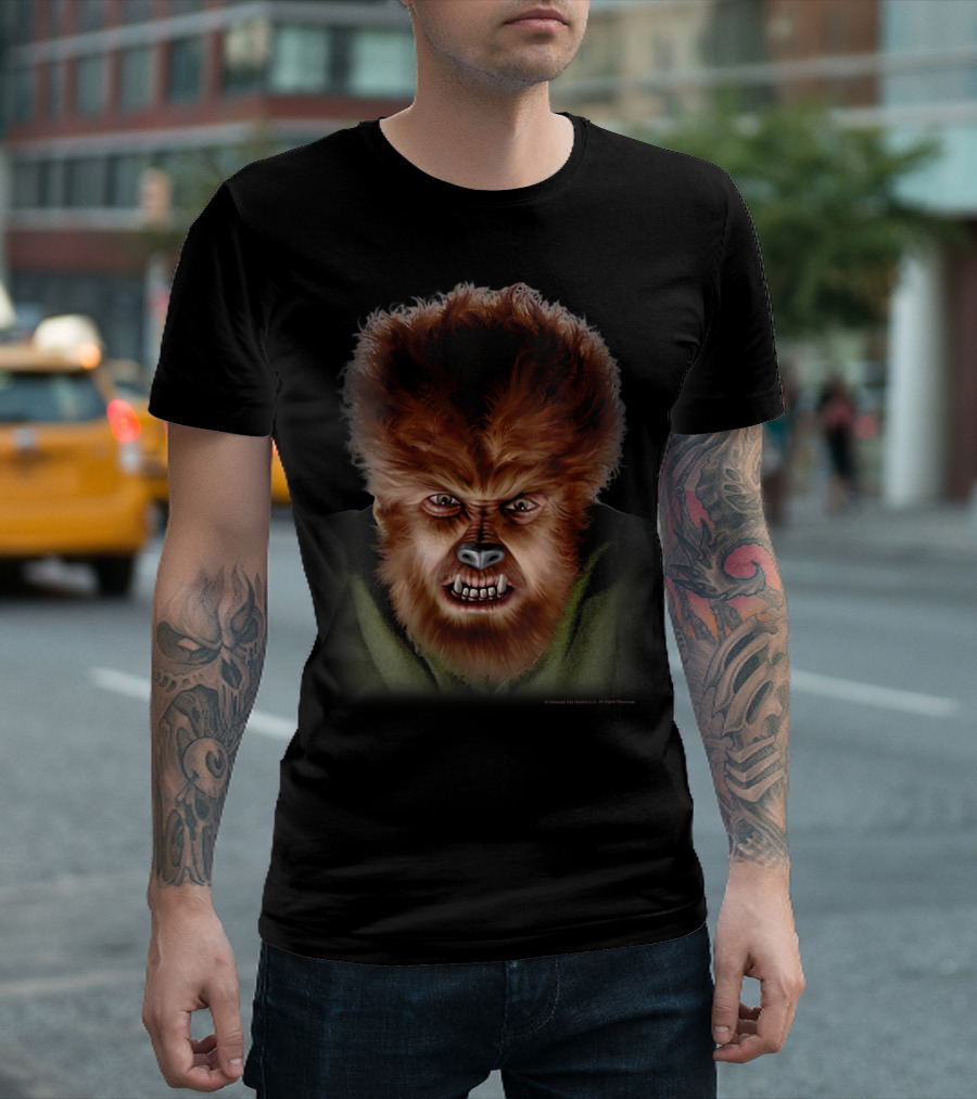 Universal Monsters The Wolf Man Classic Face T-Shirt