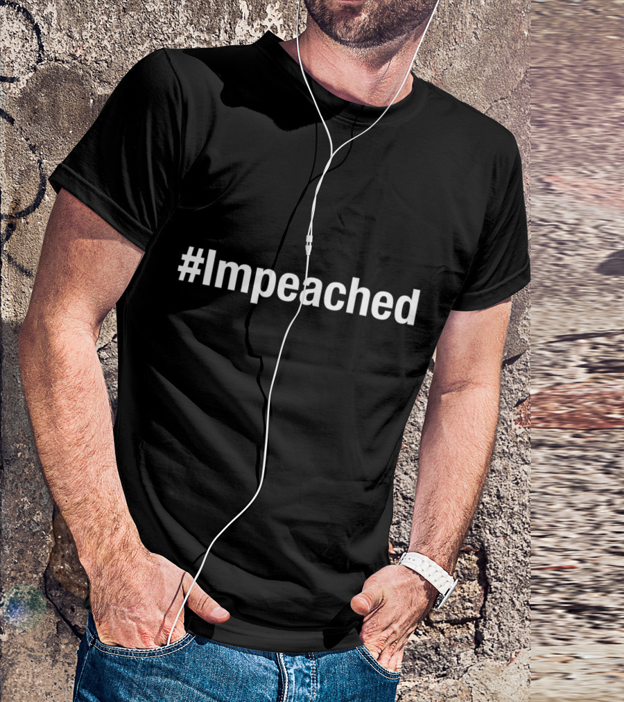 Hashtag Impeached Anti Donald America Patriotic T-Shirt