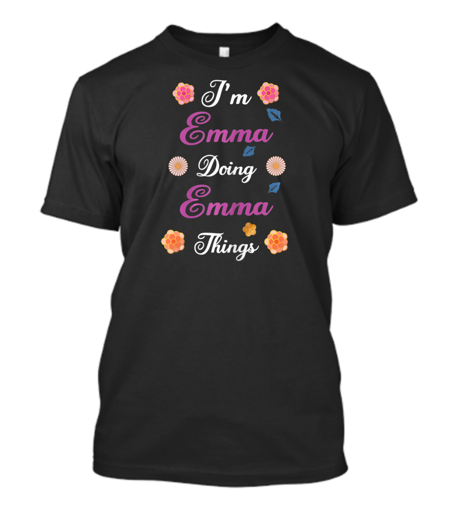 I'm Emma Doing Emma Things Floral Elements T-Shirt