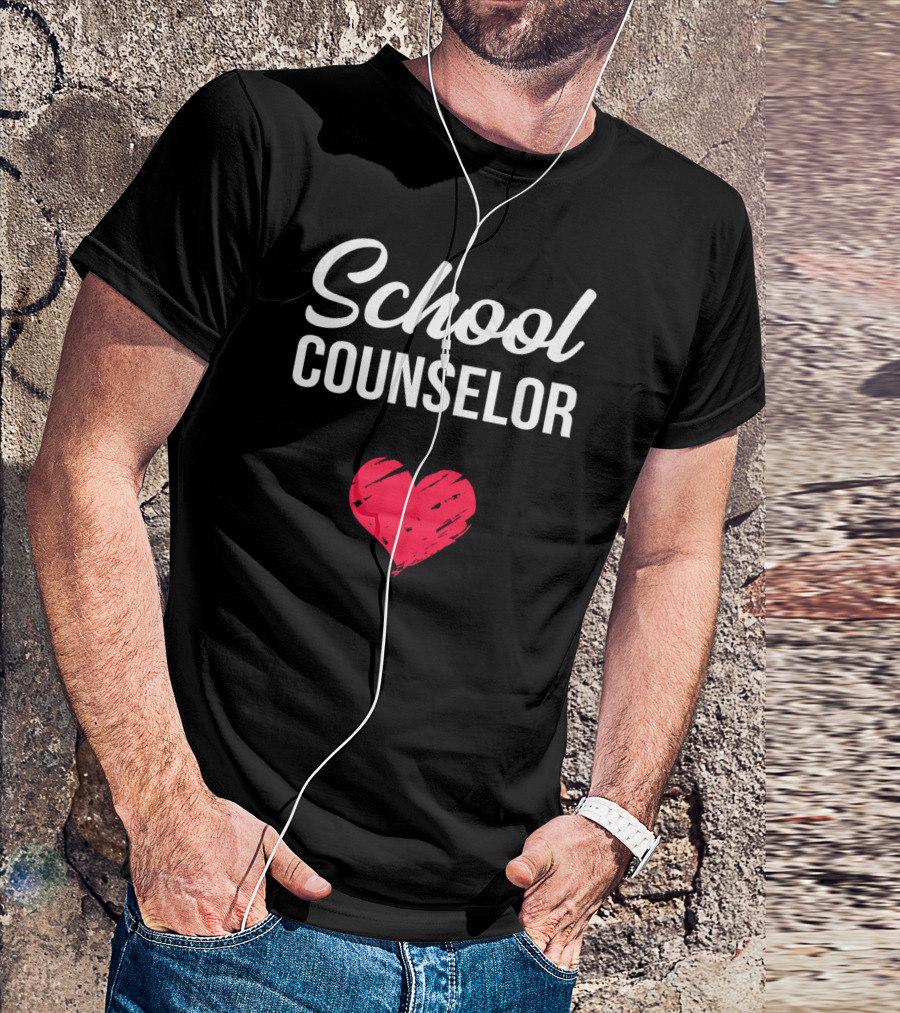 School Counselor Heart T-Shirt