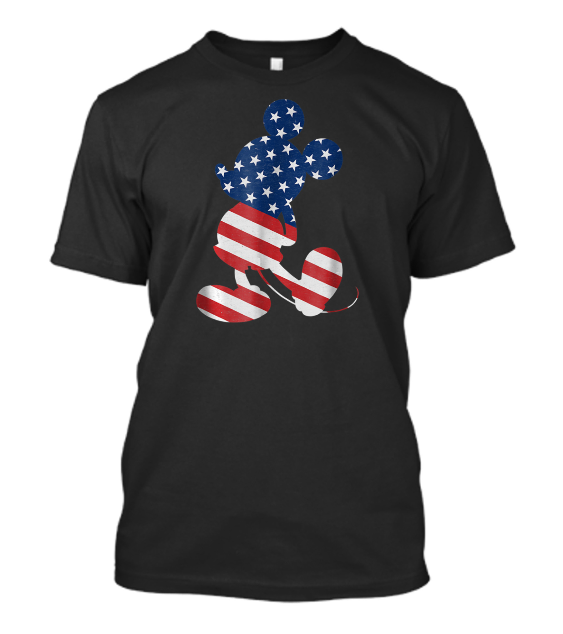 Mickey Mouse USA American Flag Disney T-Shirt