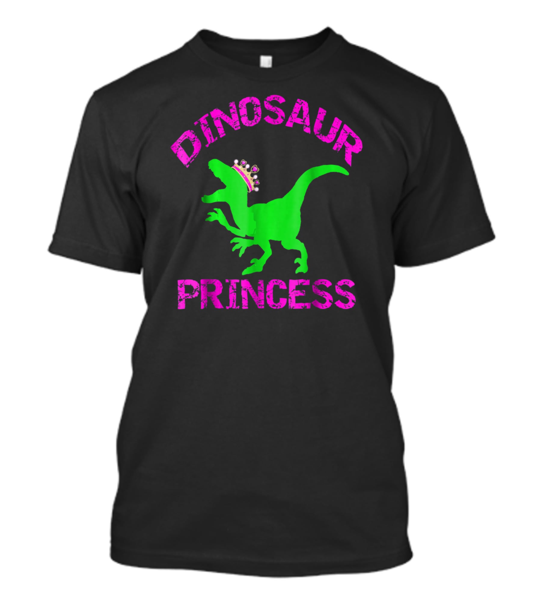 Dinosaur Princess Tiara Girls Dino T-Shirt
