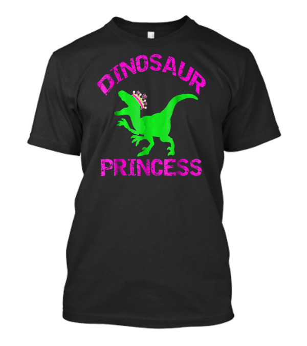 Dinosaur Princess Tiara Girls Dino T-Shirt
