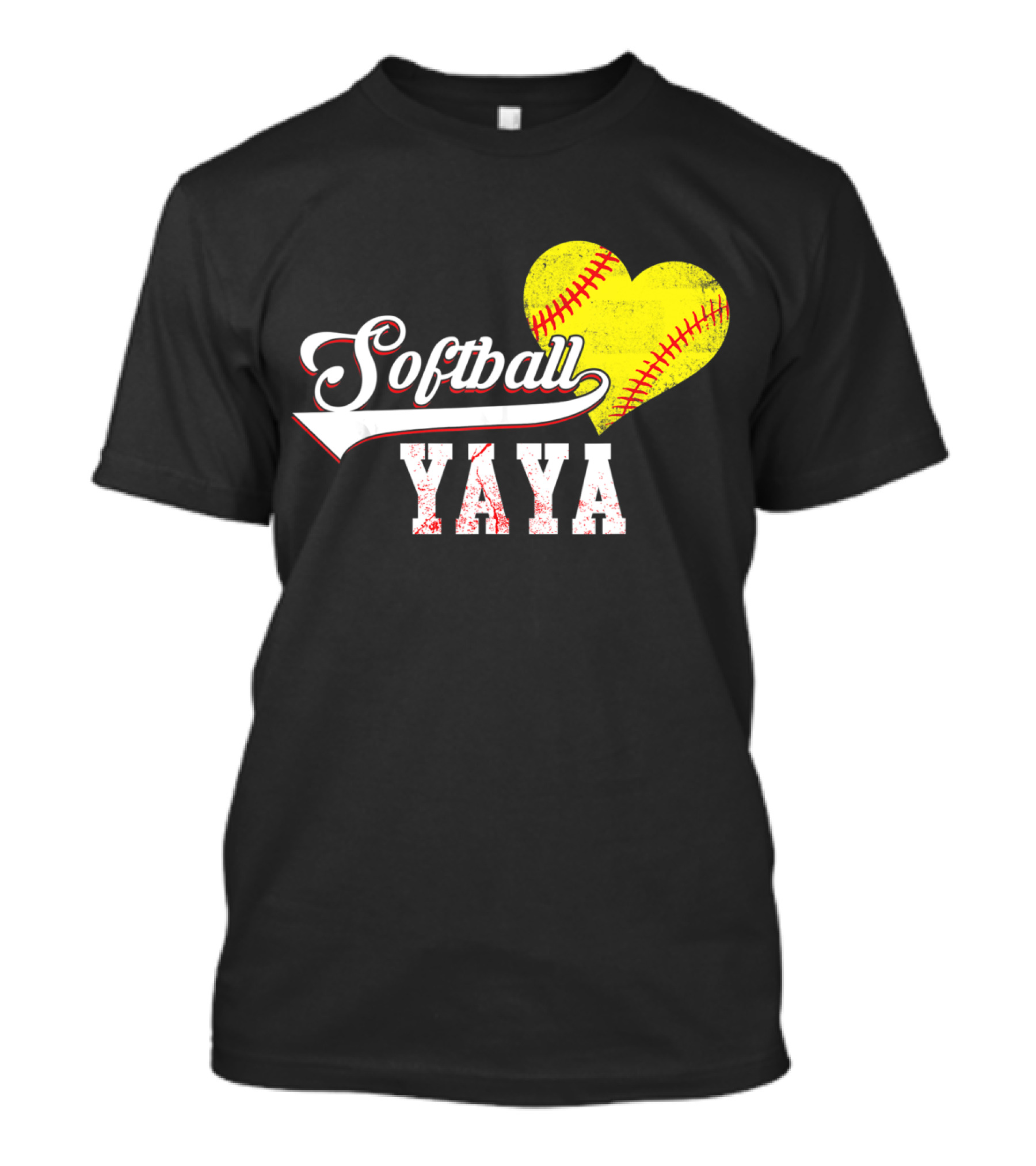Softball Yaya Heart T-Shirt
