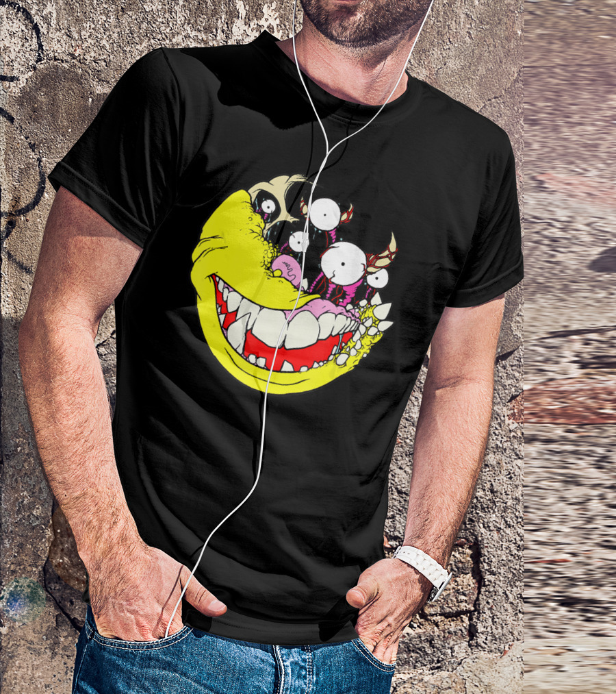 Wouldn't Hurt You To Smile Monster Face With Teeth And Eyes T-Shirt