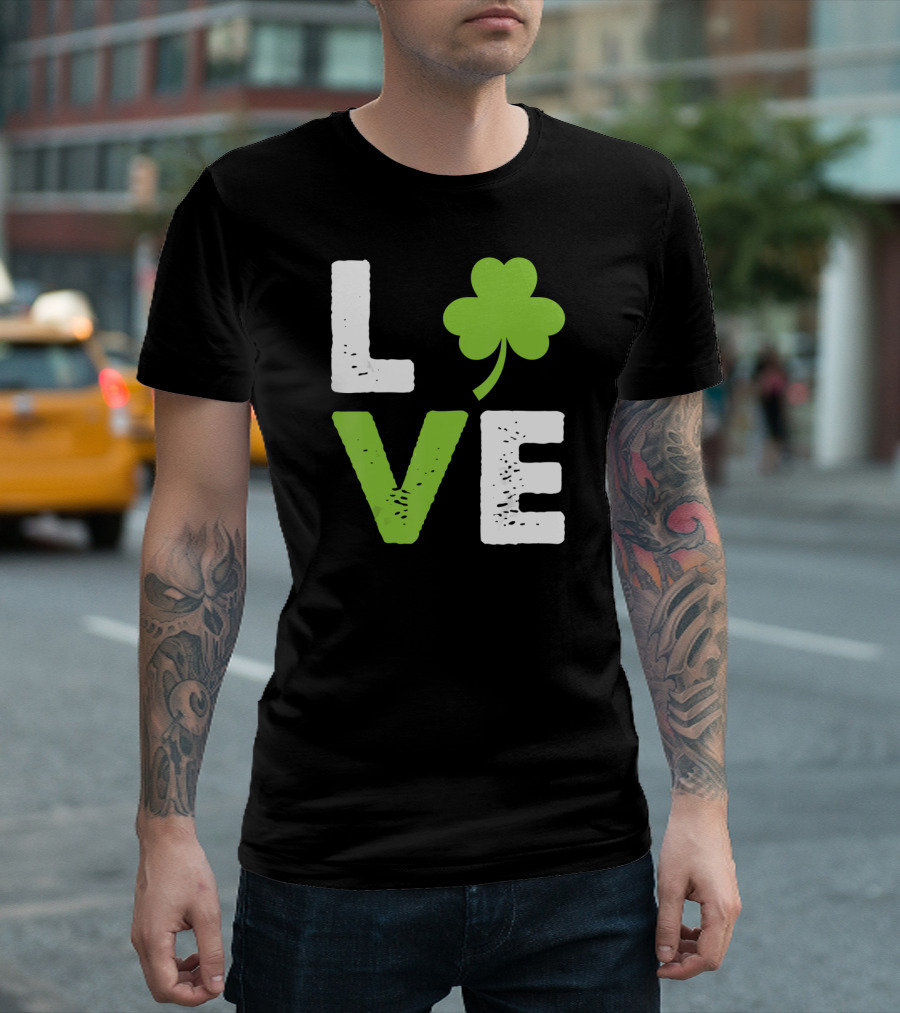 Love Shamrock Irish Love T-Shirt