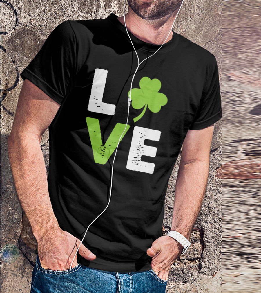Love Shamrock Irish Love T-Shirt