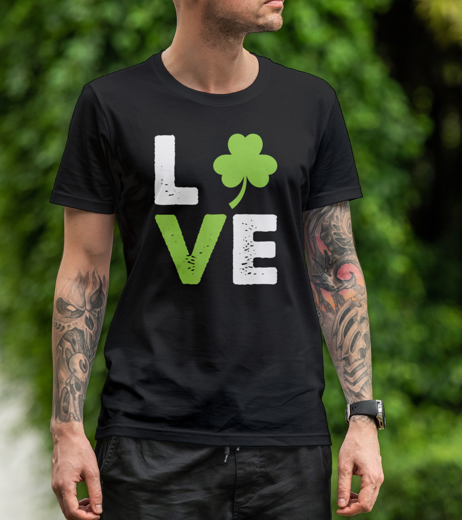 Love Shamrock Irish Love T-Shirt
