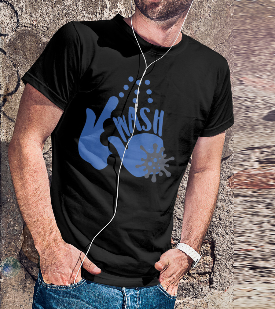 Wash Your Freakin' Hands Virus Bubbles T-Shirt