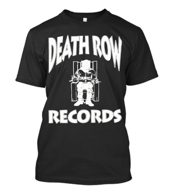 Death Row Records Electric Chair Logo Iconic Music Label T-Shirt