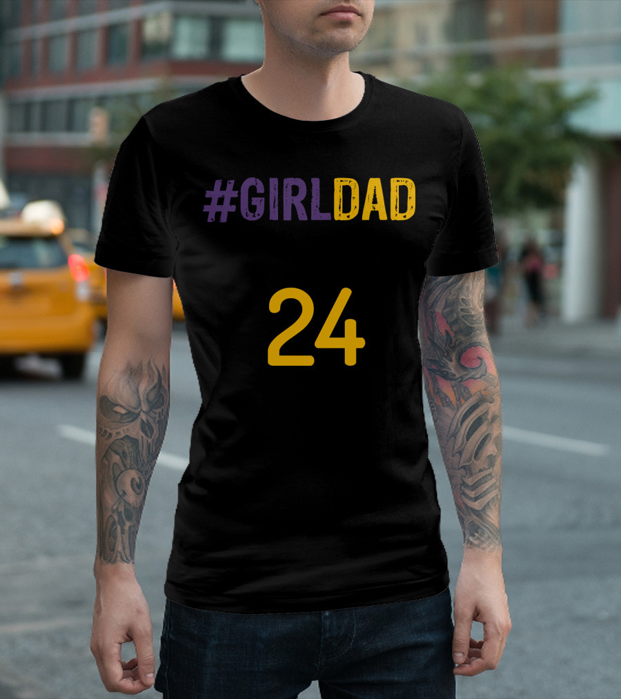 GIRLDAD 24 Kobe Bryant T-Shirt