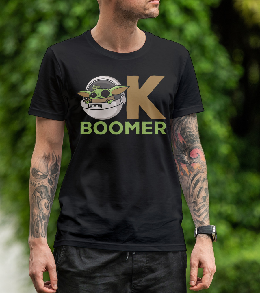 OK Boomer Baby Yoda Meme T-Shirt