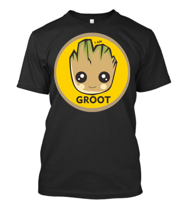 I AM GROOT Baby Groot Kawaii Face T-Shirt