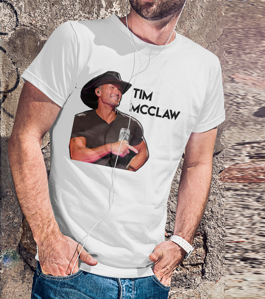 Tim McClaw White Claw Can Cowboy Hat T-Shirt