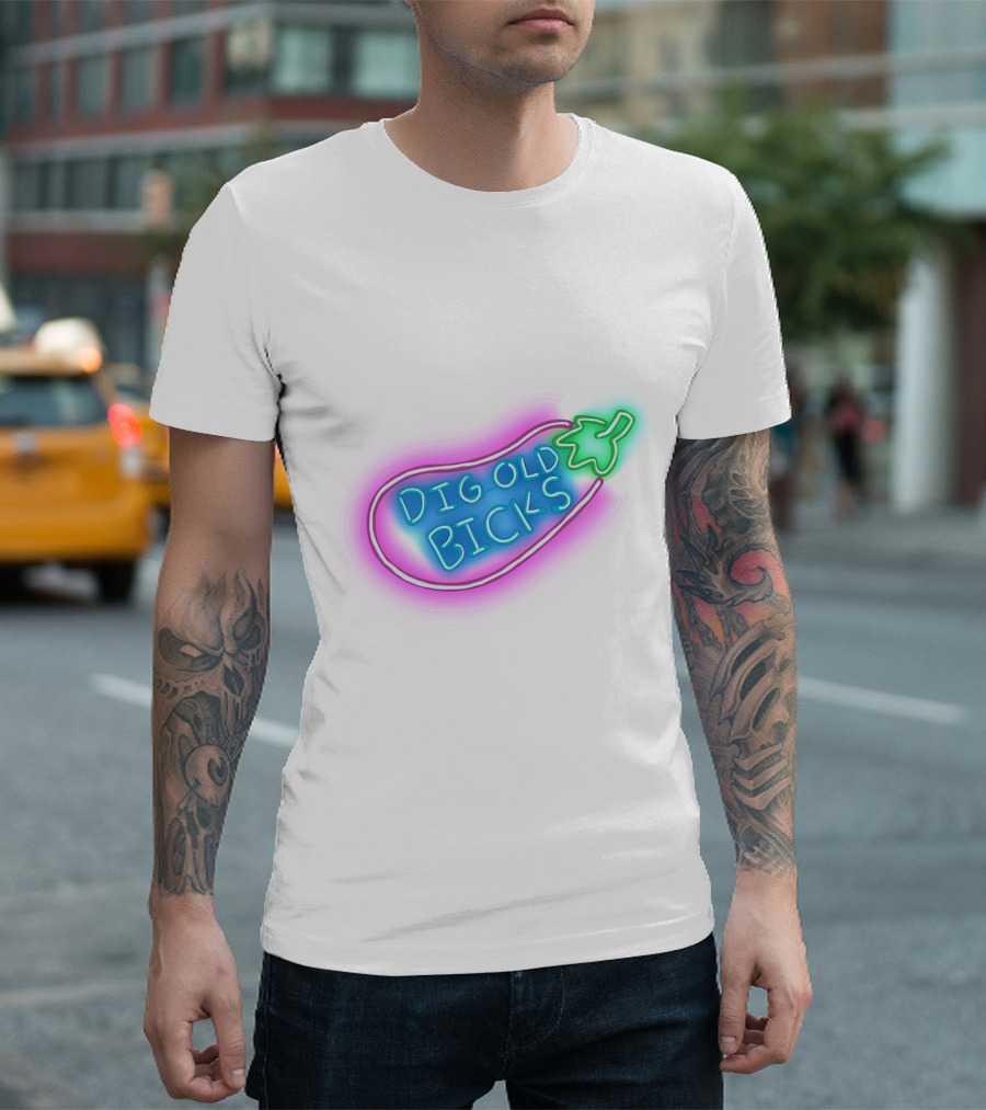 Dig Old Bick Neon Eggplant Terry Korvo Solar Opposites T-Shirt