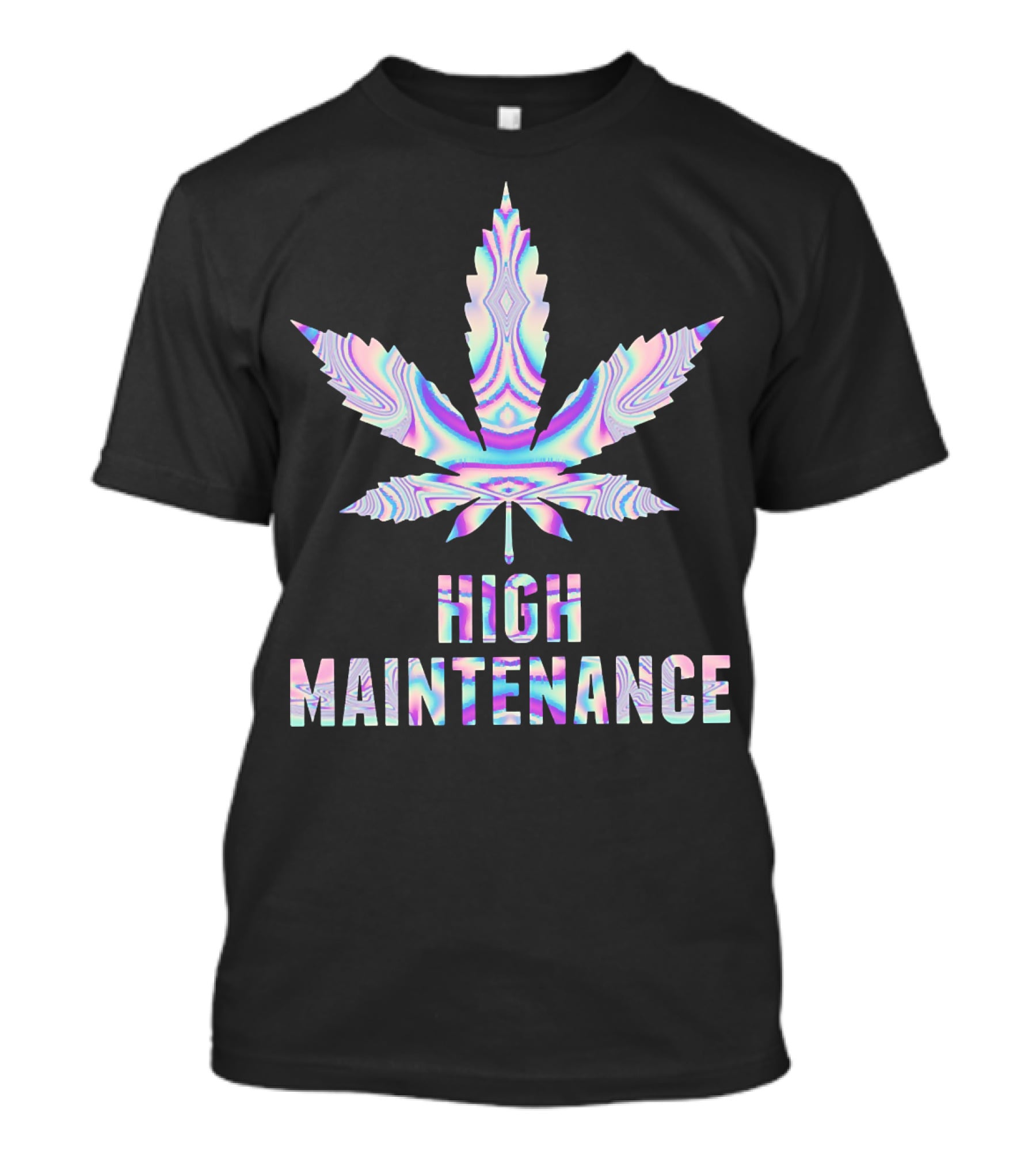 High Maintenance Holographic Leaf T-Shirt