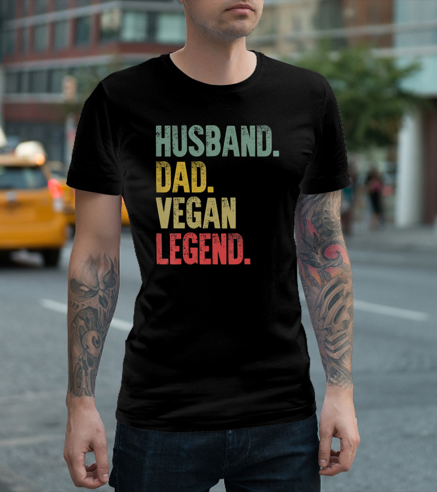 Husband Dad Vegan Legend T-Shirt