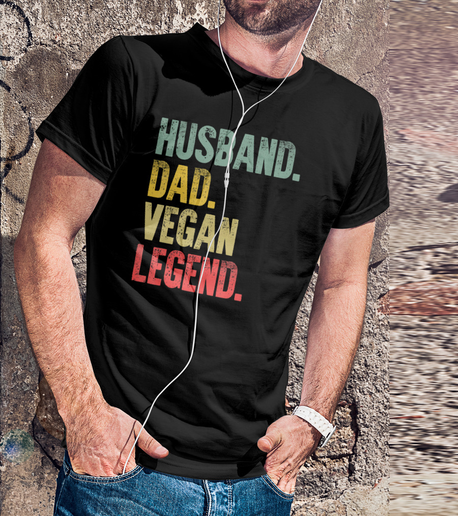 Husband Dad Vegan Legend T-Shirt