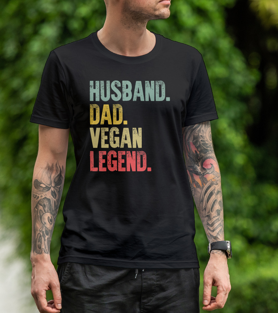 Husband Dad Vegan Legend T-Shirt