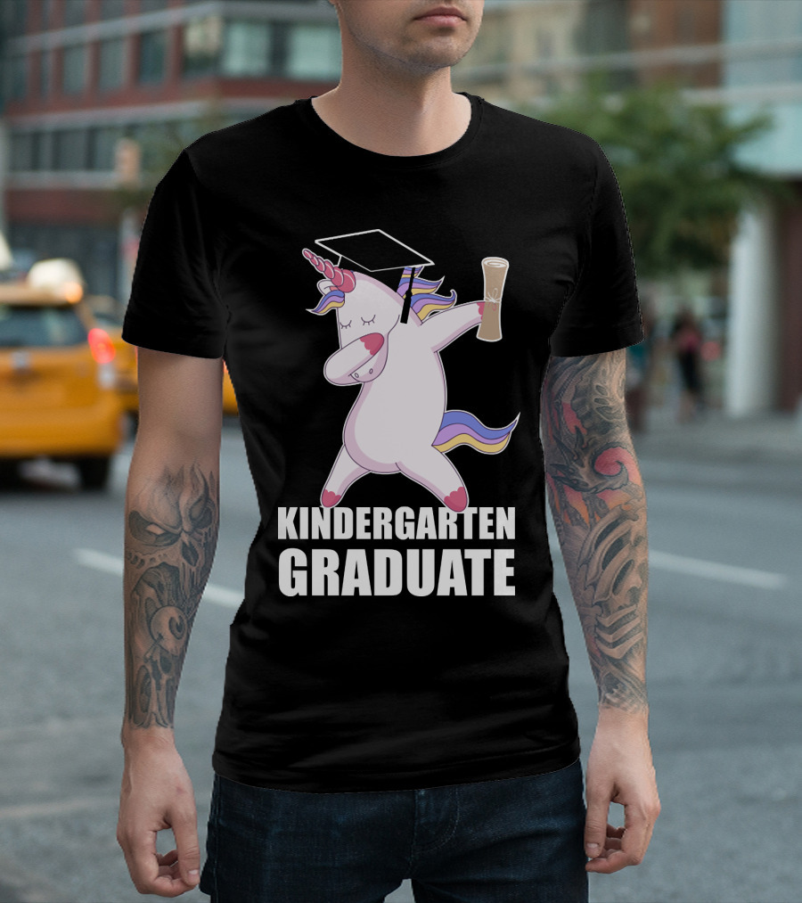 Kindergarten Graduate Unicorn Dab Graduation T-Shirt