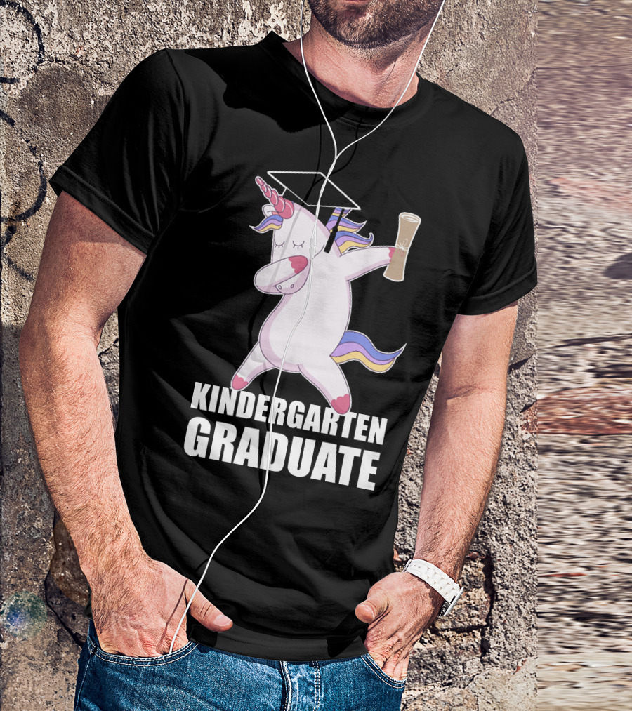 Kindergarten Graduate Unicorn Dab Graduation T-Shirt
