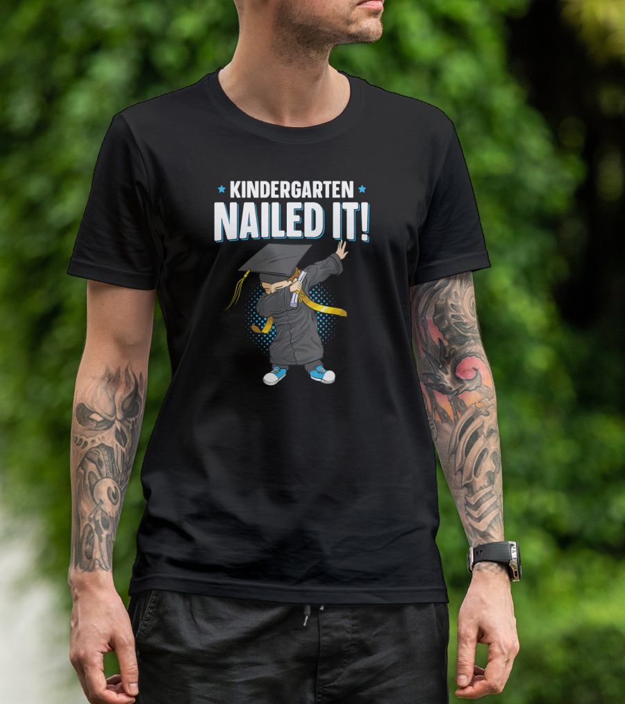 Kindergarten Graduation Nailed It Dabbing Kid T-Shirt