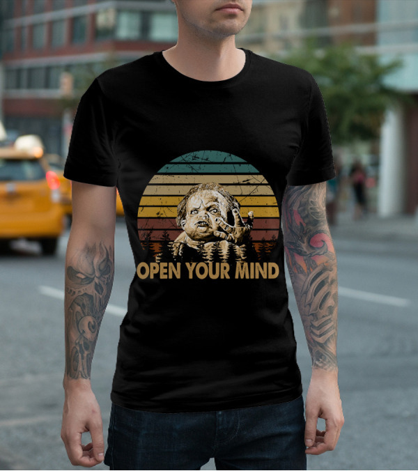 Total Recall Open Your Mind Vintage Sunset Stripes T-Shirt