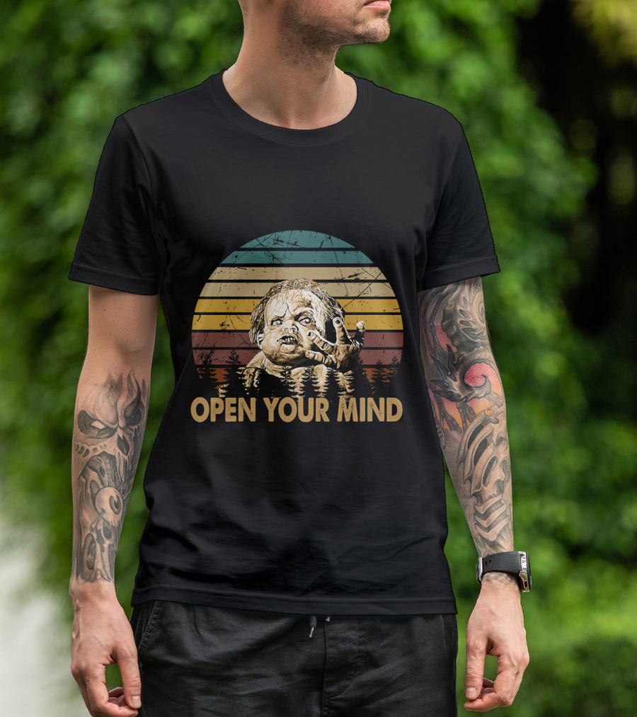 Total Recall Open Your Mind Vintage Sunset Stripes T-Shirt