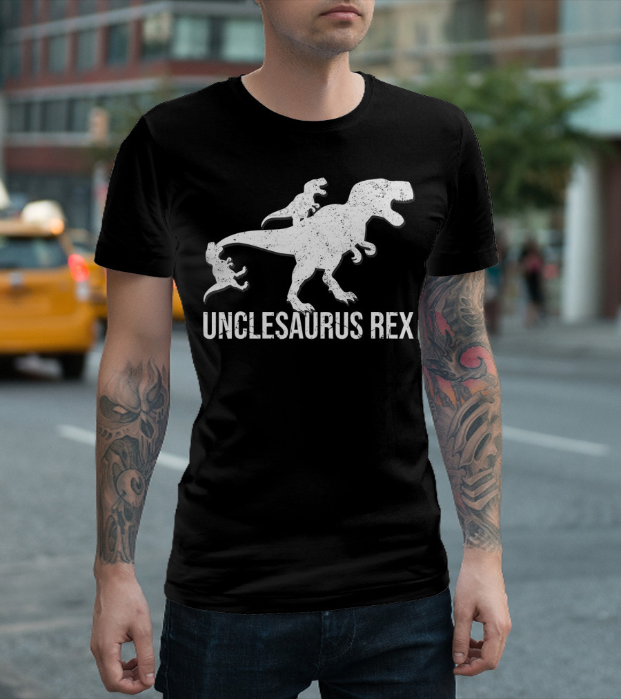 Unclesaurus Rex 2 Kids Funny Uncle Dinosaur T-Shirt